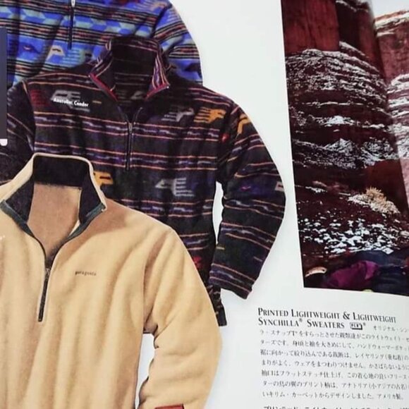Patagonia Vintage Synchilla‎ Sweater Anatolia Bluesmoke Fleece Size Small - Picture 16 of 17